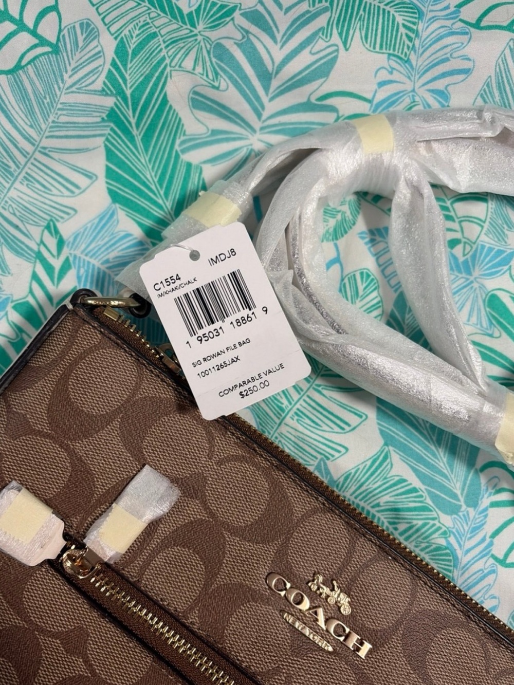 Coach Brown Signature Canvas Crossbody Bag - Picture 2 of 2